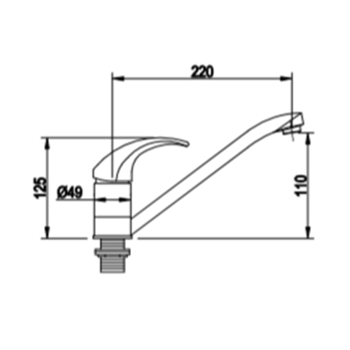 Low height kitchen wash sink basin tap faucet